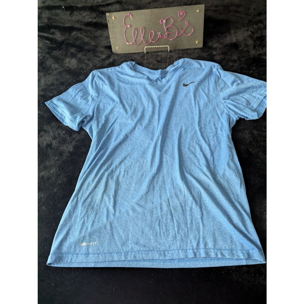 EUC Nike Mens Blue V Neck Tee L